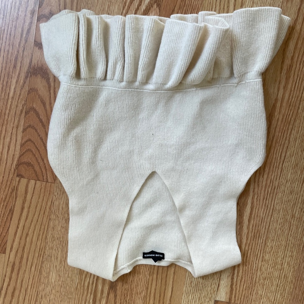 Club Monaco Wool Peplum Crop